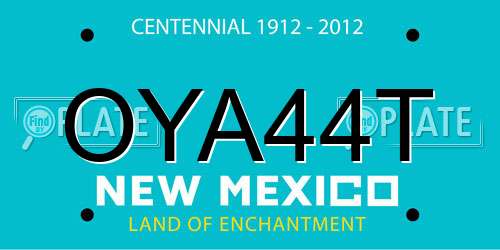 OYA44T New Mexico License Plate