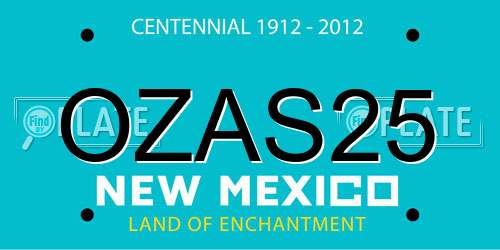 OZAS25 New Mexico License Plate