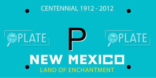 P New Mexico License Plate