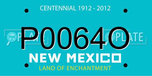 P0064O New Mexico License Plate