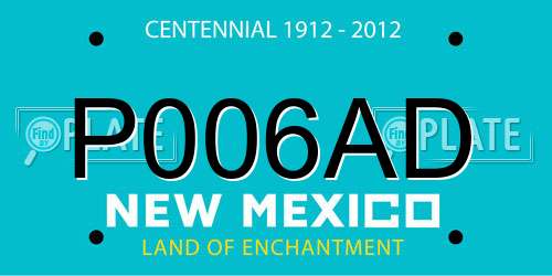 P006AD New Mexico License Plate