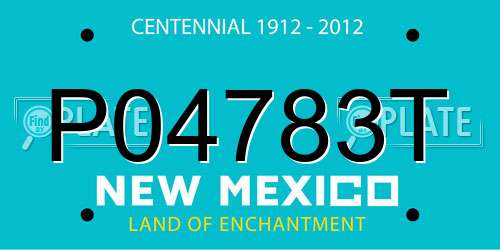 P04783T New Mexico License Plate