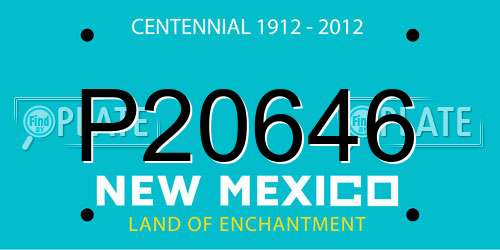 P20646 New Mexico License Plate
