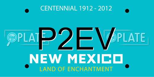 P2EV New Mexico License Plate