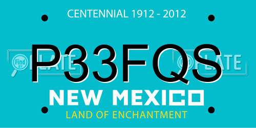 P33FQS New Mexico License Plate