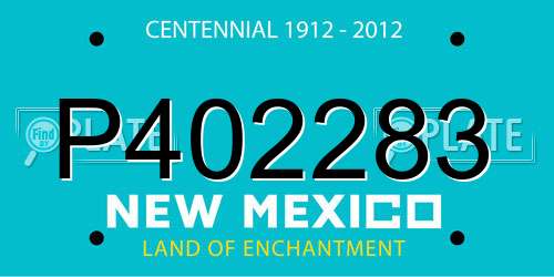 P402283 New Mexico License Plate