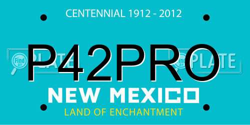 P42PRO New Mexico License Plate