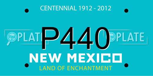 P440 New Mexico License Plate