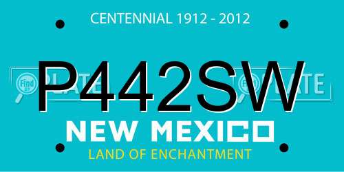 P442SW New Mexico License Plate