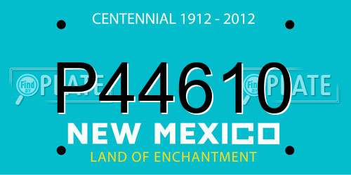 P44610 New Mexico License Plate