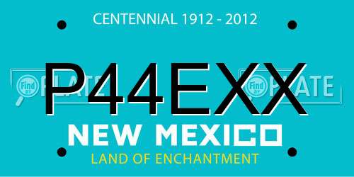 P44EXX New Mexico License Plate