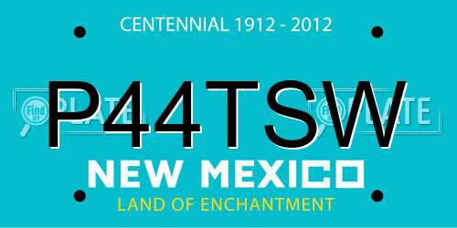 P44TSW New Mexico License Plate