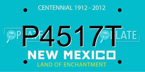 P4517T New Mexico License Plate