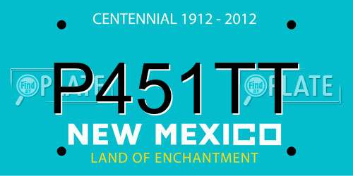 P451TT New Mexico License Plate