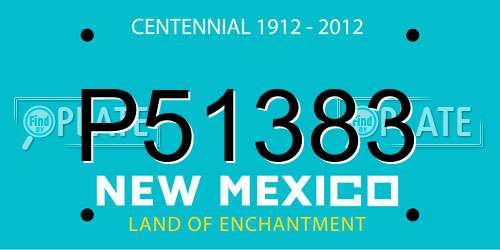 P51383 New Mexico License Plate
