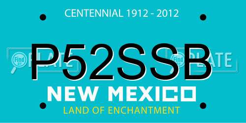 P52SSB New Mexico License Plate