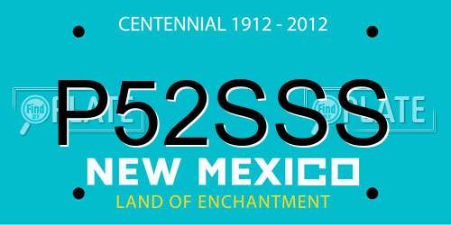 P52SSS New Mexico License Plate