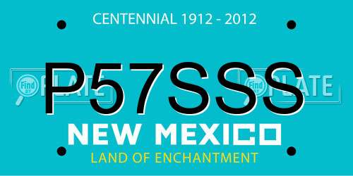 P57SSS New Mexico License Plate