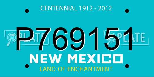 P769151 New Mexico License Plate
