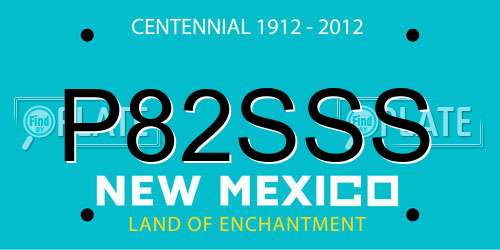 P82SSS New Mexico License Plate