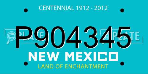 P904345 New Mexico License Plate