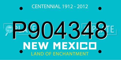P904348 New Mexico License Plate
