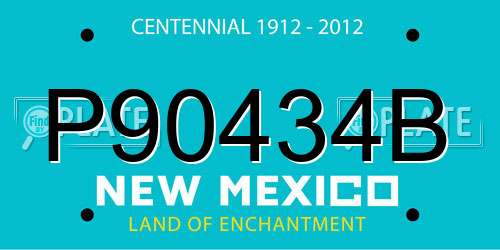 P90434B New Mexico License Plate