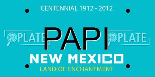 PAPI New Mexico License Plate