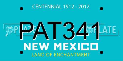 PAT341 New Mexico License Plate