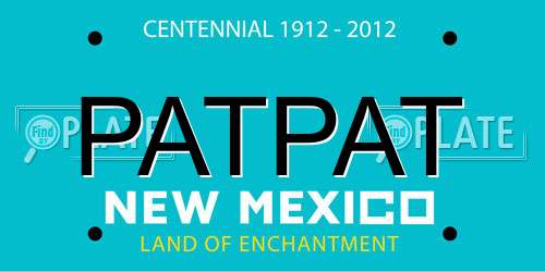 PATPAT New Mexico License Plate