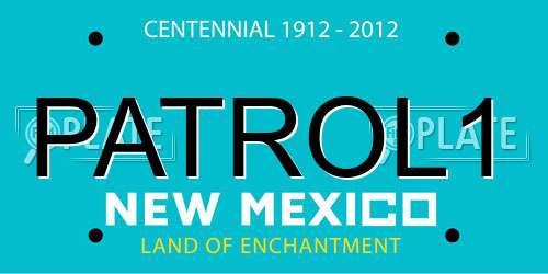 PATROL1 New Mexico License Plate