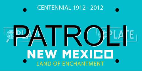 PATROLI New Mexico License Plate