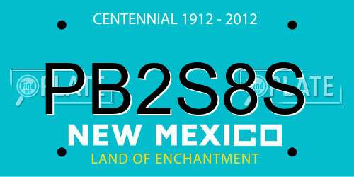 PB2S8S New Mexico License Plate