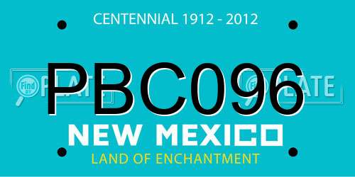 PBC096 New Mexico License Plate