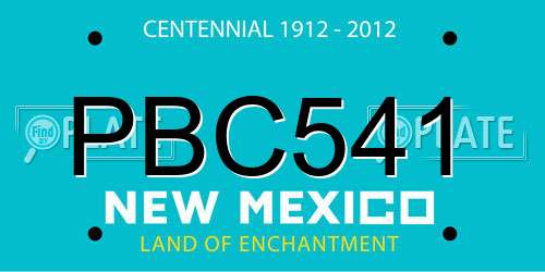PBC541 New Mexico License Plate