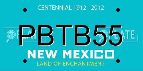 PBTB55 New Mexico License Plate