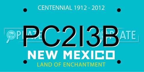 PC2I3B New Mexico License Plate