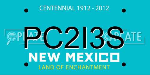 PC2I3S New Mexico License Plate