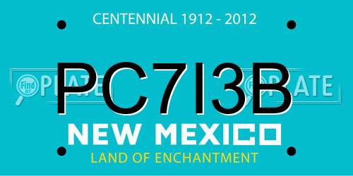 PC7I3B New Mexico License Plate