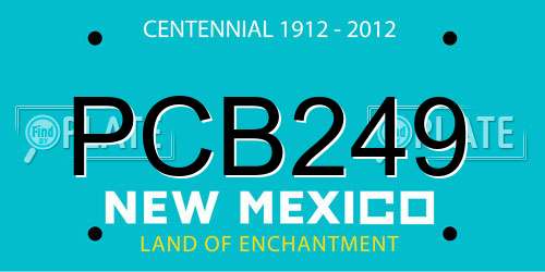 PCB249 New Mexico License Plate