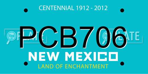PCB706 New Mexico License Plate