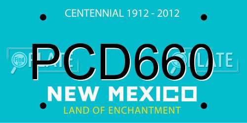 PCD660 New Mexico License Plate