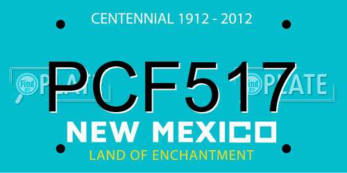 PCF517 New Mexico License Plate