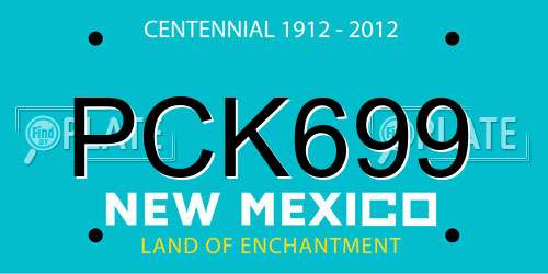 PCK699 New Mexico License Plate