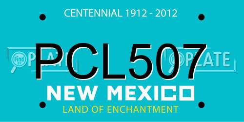 PCL507 New Mexico License Plate