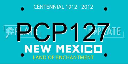 PCP127 New Mexico License Plate