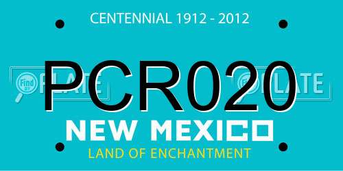 PCR020 New Mexico License Plate