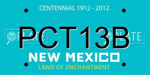 PCT13B New Mexico License Plate