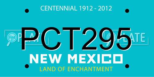 PCT295 New Mexico License Plate