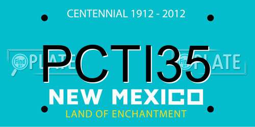 PCTI35 New Mexico License Plate